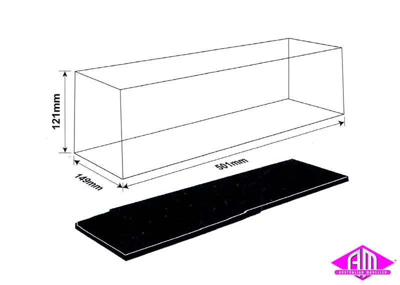 09801 - Display Case 501Mm L X 149Mm W X 116Mm H 1
