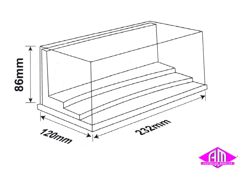 09810 - Display Case 232Mm L X 120Mm W X 86Mm H 1