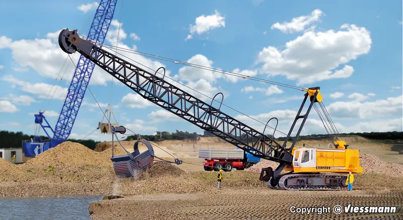 11254 - Liebherr Cable Excavator With Dragline (Ho Scale) 1