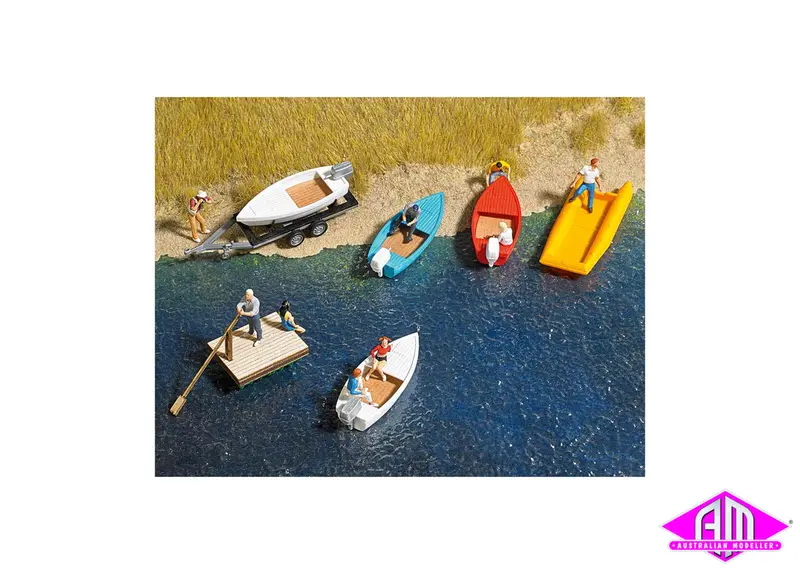 1157 - Boat & Raft Set (Ho Scale) 1