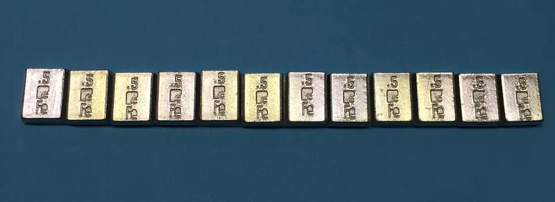 116-13004 - Steel Weights - 14X18x6mm 14G (12Pc) 1