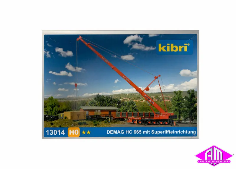 13014 - Demag Ac 665 Telescopic Crane With Superlift (Ho Scale) 1