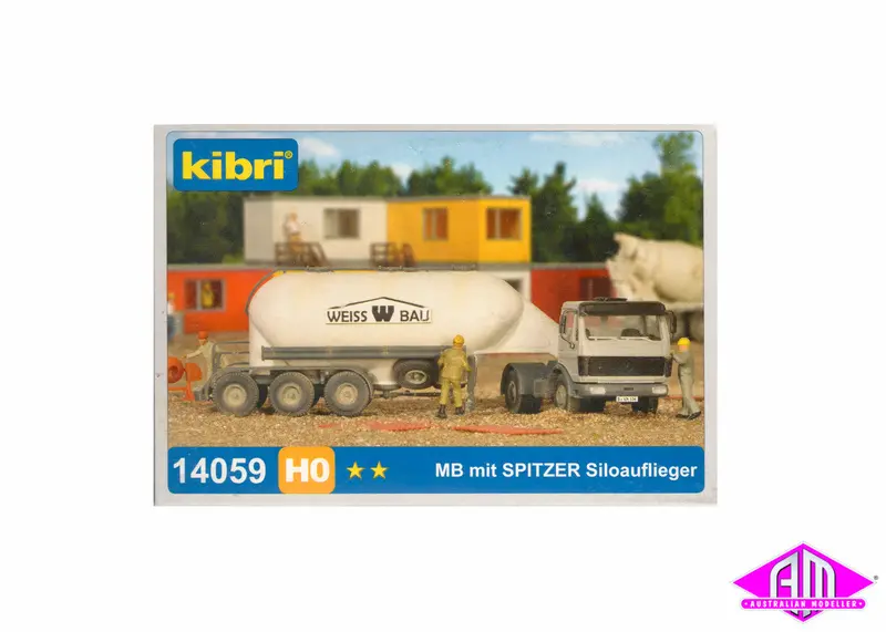 14059 - Mercedes Truck With Silo Trailer (Ho Scale) 1