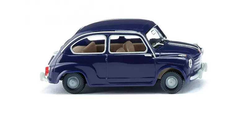 17009907 - Fiat 600 - Dark Blue (Ho Scale) 1