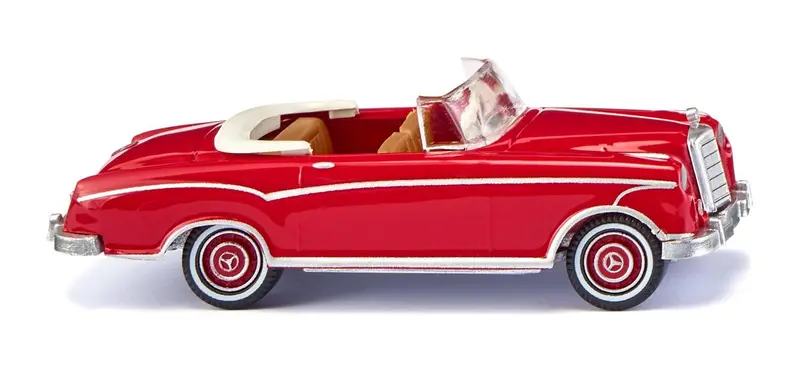 17014301 - Mercedes Benz 220 S Cabriolet - Ruby Red (Ho Scale) 1
