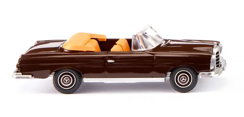 17015302 - Mercedes Benz 280 Se Cabriolet - Chocolate Brown (Ho Scale) 1