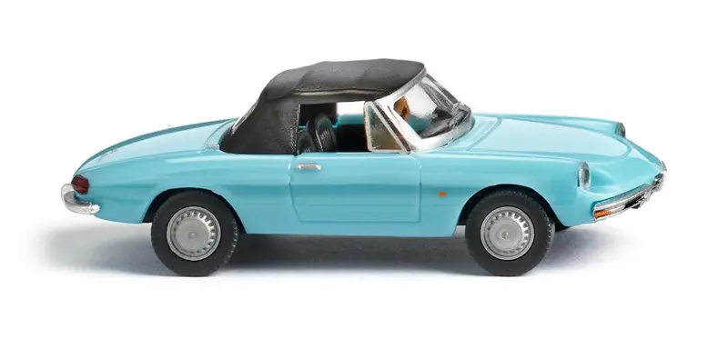 17020604 - Alfa Spider - Light Blue (Ho Scale) 1