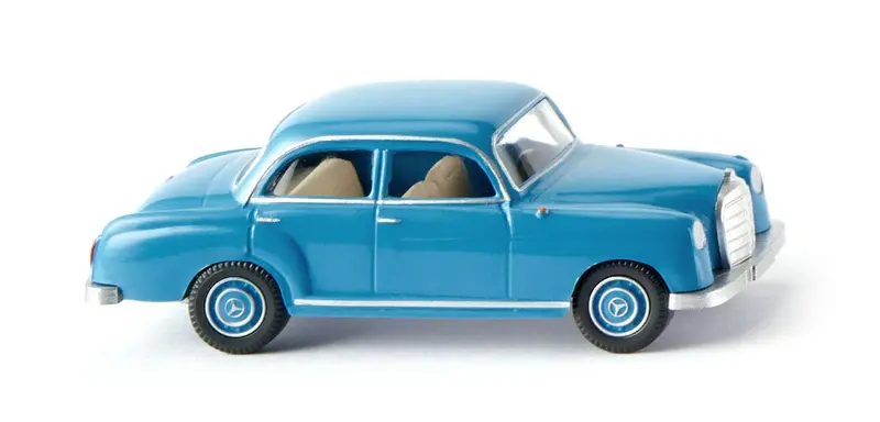 17022003 - Mercedes Benz 180 - Blue (Ho Scale) 1