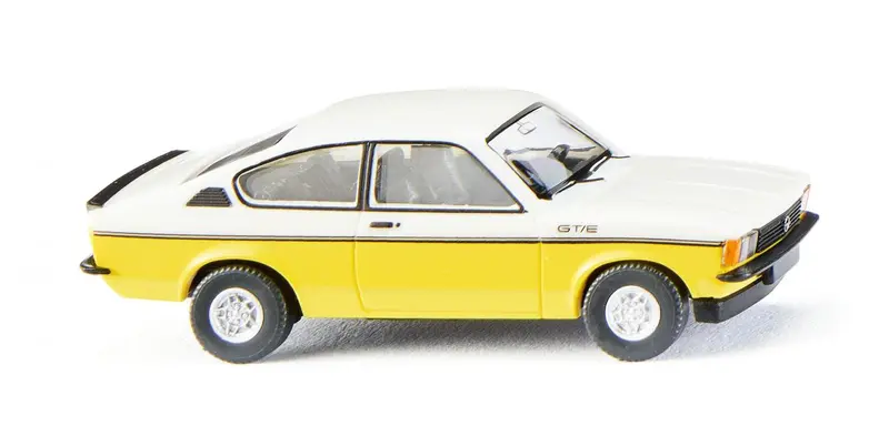 17022902 - Opel Kadett C Coupé Gt/E - White/Yellow (Ho Scale) 1