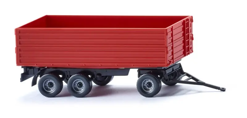 17038818 - Agricultural 3 Axle Trailer Red (Ho Scale) 1
