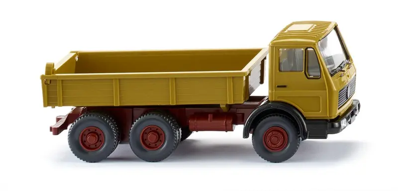 17042406 - Flatbed Tipper (Mercedes Benz Ng) – Curry Yellow (Ho Scale) 1