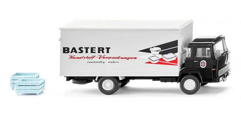 17042501 - Magirus 100 D7 Box Truck - "Bastert" Logo (Ho Scale) 1