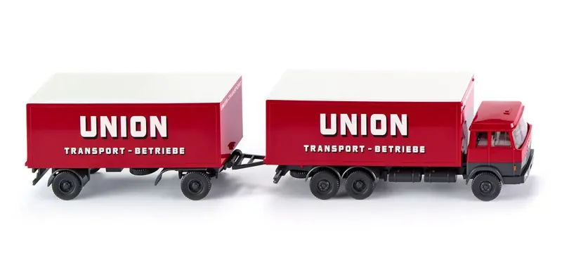 17045701 - Hanomag Henschel Tractor Trailer - Union Transport Logo (Ho Scale) 1