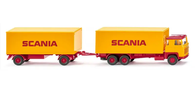 17045702 - Scania 111 Box Trailer Road Train - Scania Logo (Ho Scale) 1