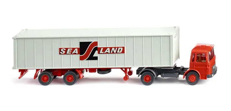 17052304 - Man Container Semi Trailer - Sealand Logo (Ho Scale) 1
