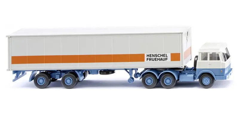 17052705 - Hanomag Henschel Container Semi Trailer - Fruehauf Logo (Ho Scale) 1
