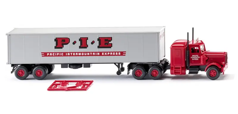 17052706 - Peterbilt Container Semi Trailer - Pacific Intermountain Express/Pie Logo (Ho Scale) 1