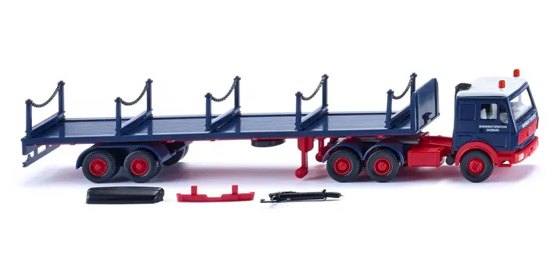 17055402 - Mb3850 Stanchion Trailer Truck - Rheinkraft-Spedition Logo (Ho Scale) 1
