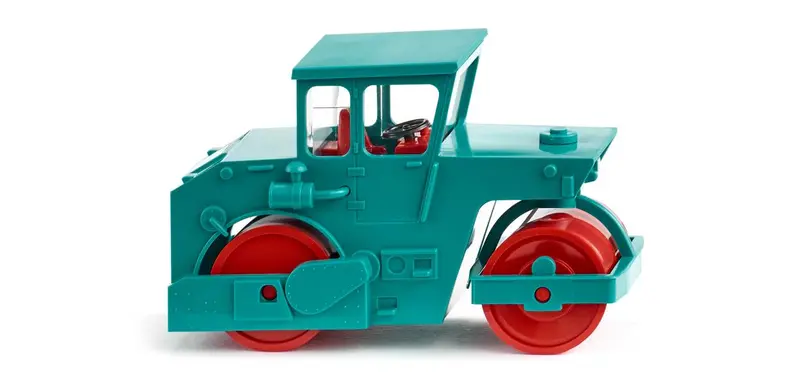 17065005 - Abg Road Roller - Water Blue (Ho Scale) 1