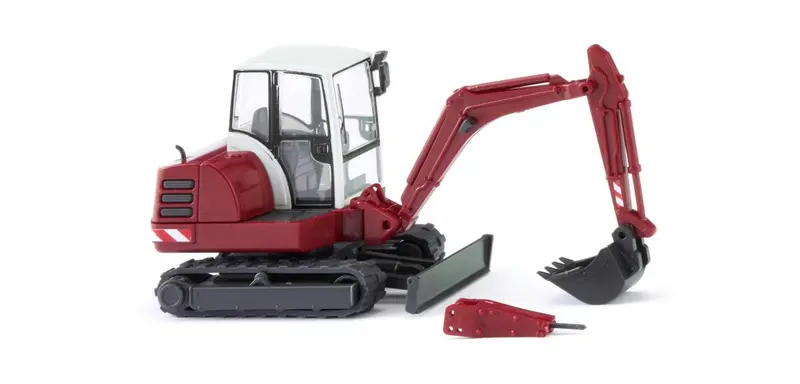 17065808 - Mini Excavator - Purple Red (Ho Scale) 1