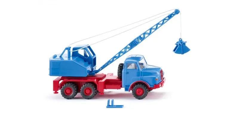 17066206 - Man/Fuchs Crane Truck - Sky Blue (Ho Scale) 1