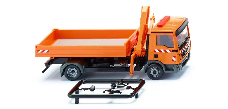 17067505 - Man Tgl Euro 6 Flatbed Truck With Loading Crane - Municipal (Ho Scale) 1