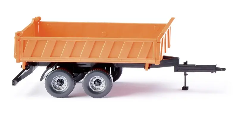 17067804 - Three-Way Tipper Trailer Municipal Orange (Ho Scale) 1