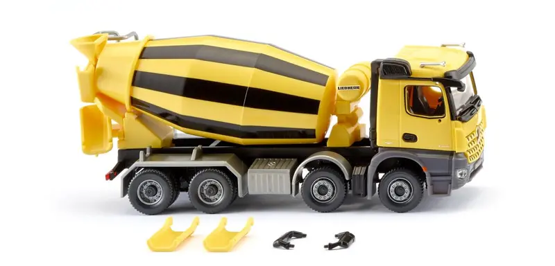 17068149 - Mercedes Benz Arocs/Liebherr Truck Mixer - Yellow/Black (Ho Scale) 1