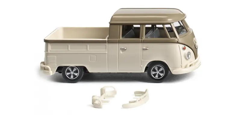 17078907 - Vw T1 Double Cabin - Olive Grey/Oyster White (Ho Scale) 1