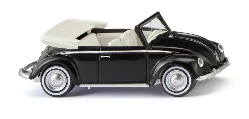 17079406 - Vw Beetle 1200 Convertible - Black (Ho Scale) 1