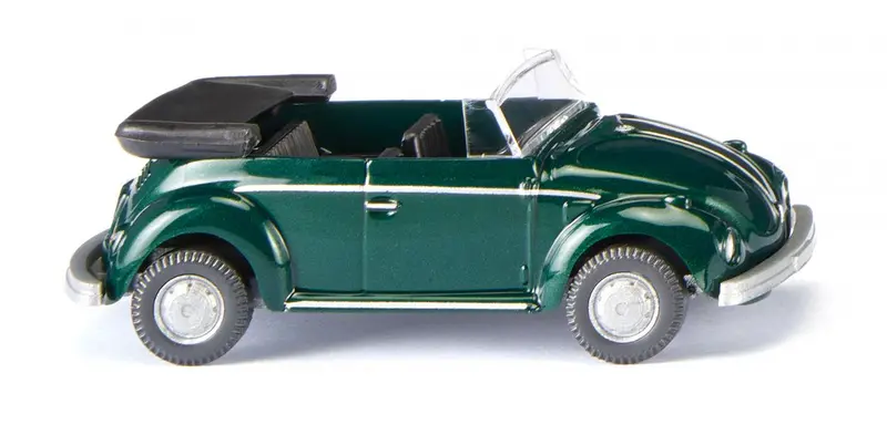 17080208 - Vw Beetle Convertible - Metallic Green (Ho Scale) 1
