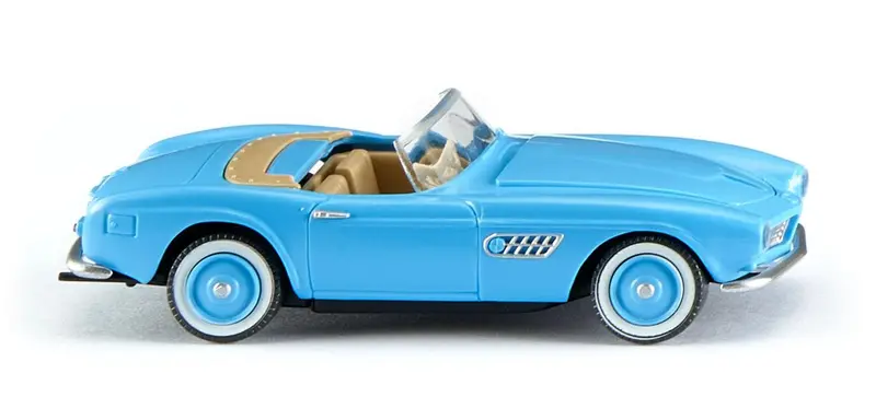 17082906 - Bmw 507 Convertible - Light Blue (Ho Scale) 1