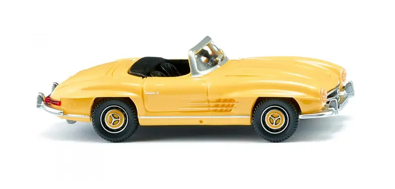 17083409 - Mercedes Benz 300 Sl Roadster - Yellow (Ho Scale) 1