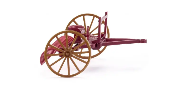 17088904 - Drag Rake - Wine Red (Ho Scale) 1