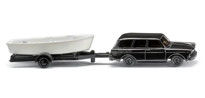 17092139 - Mercedes Benz And Vw With Two Boat Trailers (N Scale) 1