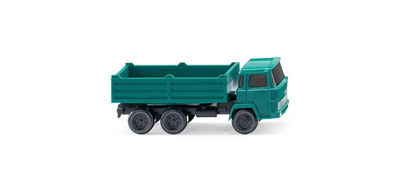 17094510 - Flatbed Tipper (Magirus) - Water Blue (N Scale) 1