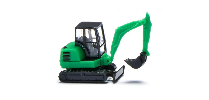 17094608 - Mini Excavator Hr 18 - Green (N Scale) 1
