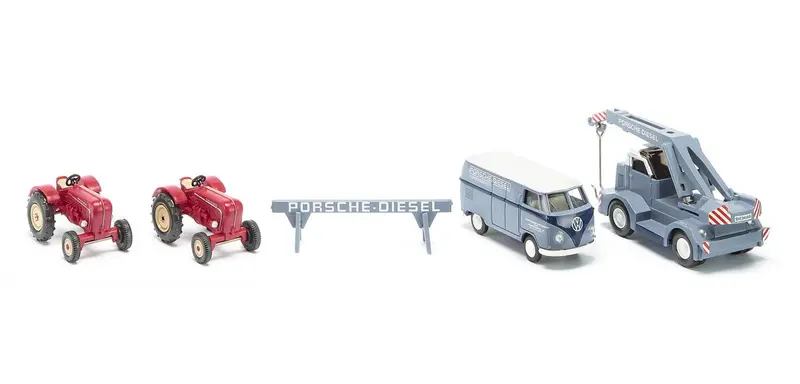 17099095  - Porsche Tractors Set (Ho Scale) 1