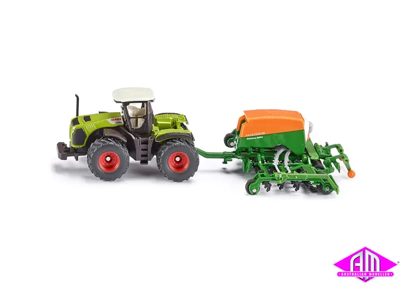 1826 - Claas Tractor With Seeder (Ho Scale) 1