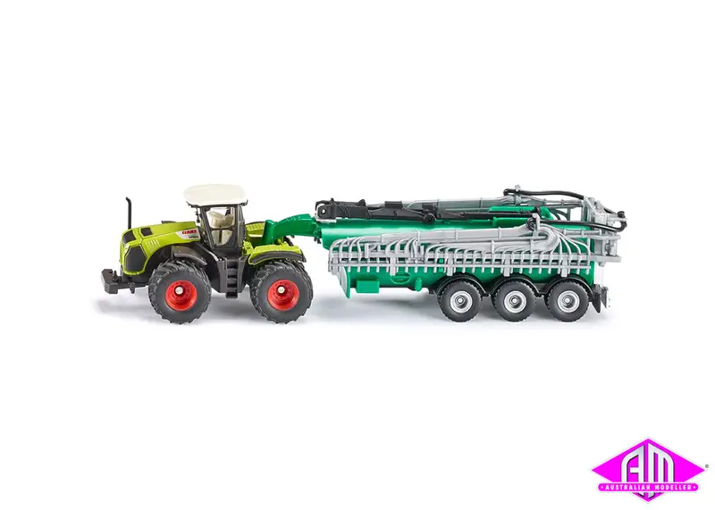 1827 - Claas Xerion Tractor With Vacuum Slurry Tanker (Ho Scale) 1