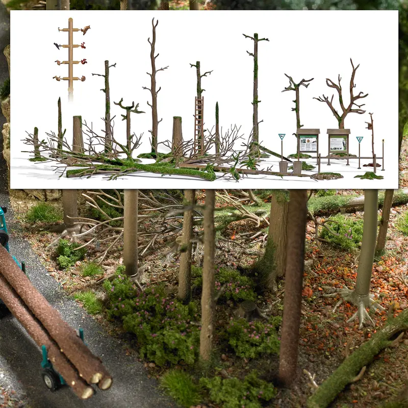 1852 - Scenery Set - Deadwood Set (Ho Scale) 1