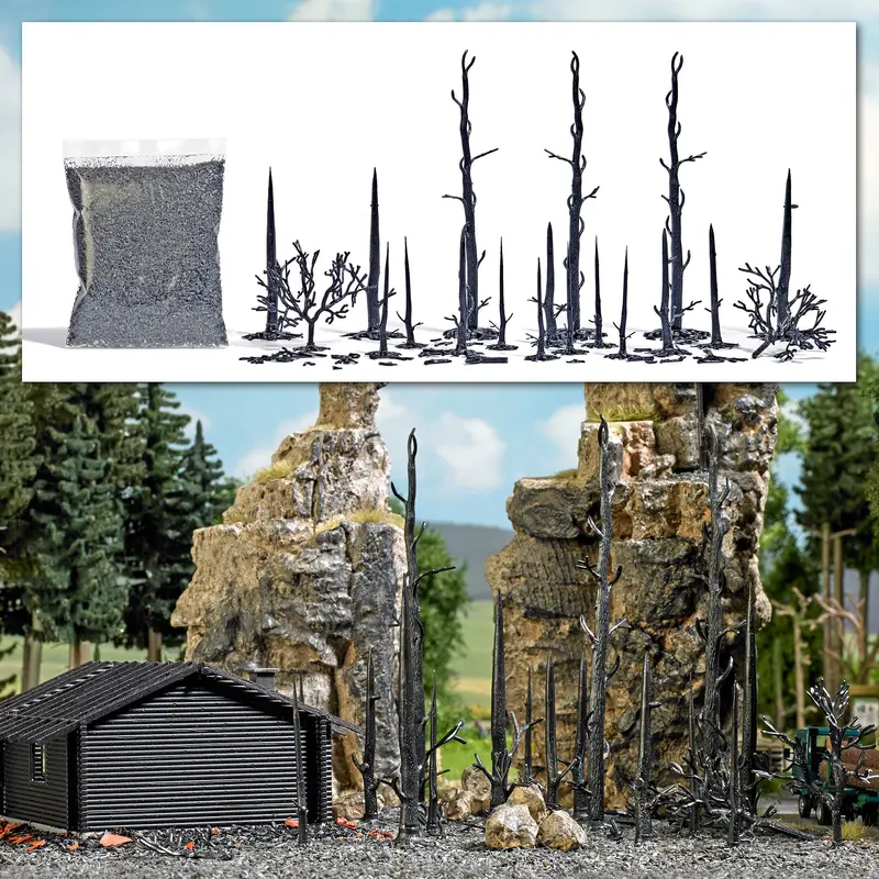 1854 - Scenery Set - Burnt Forest (Ho Scale) 1
