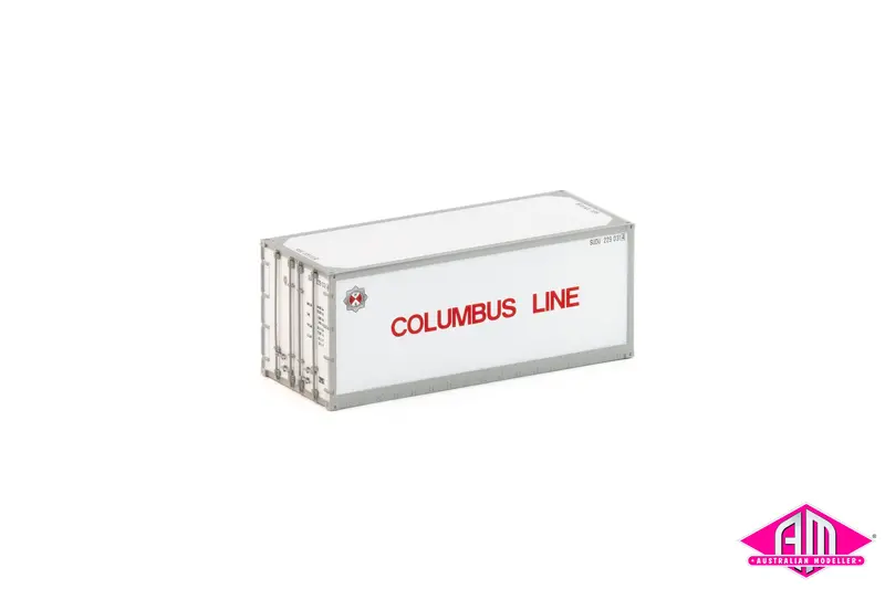 20 Foot Smooth Side Container Columbus Line V1 Twin Pack Con-170 1