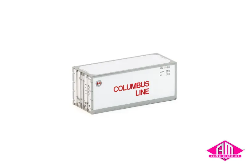 20 Foot Smooth Side Container Columbus Line V2 Twin Pack Con-171 1