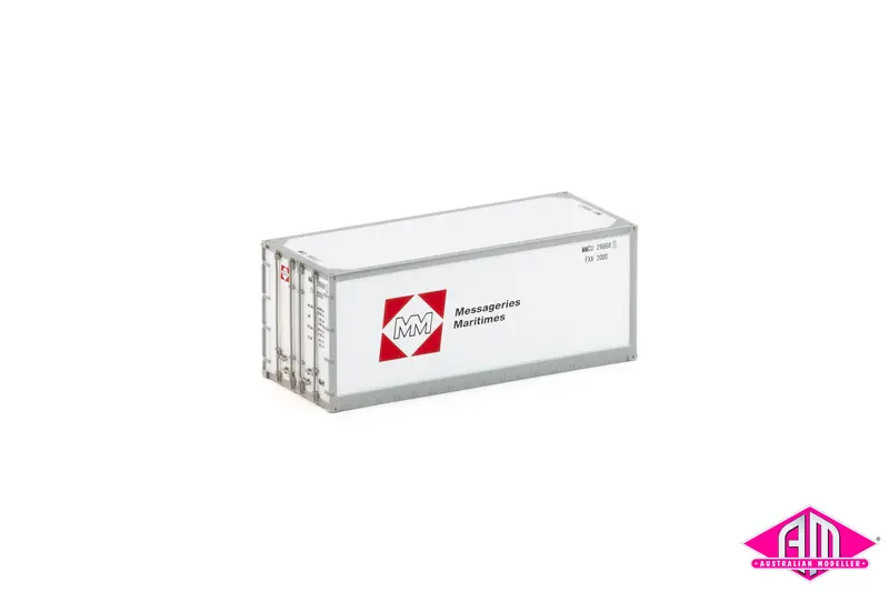 20 Foot Smooth Side Container Messageries Maritimes Twin Pack Con-174 1