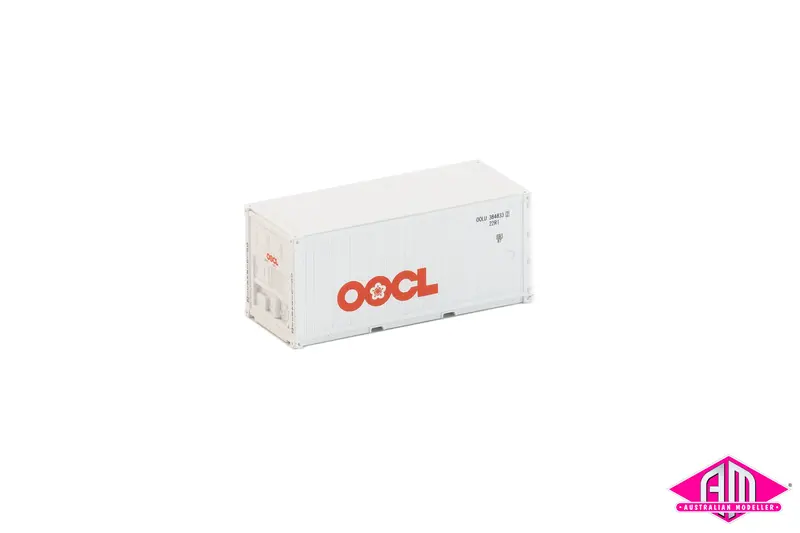 20’ Refrigerated Container Oocl Twin Pack (N Scale) 1