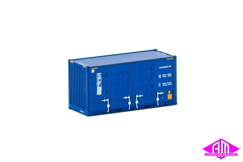 20' Side Door Container Scf Blue Twin Pack Con-117 1