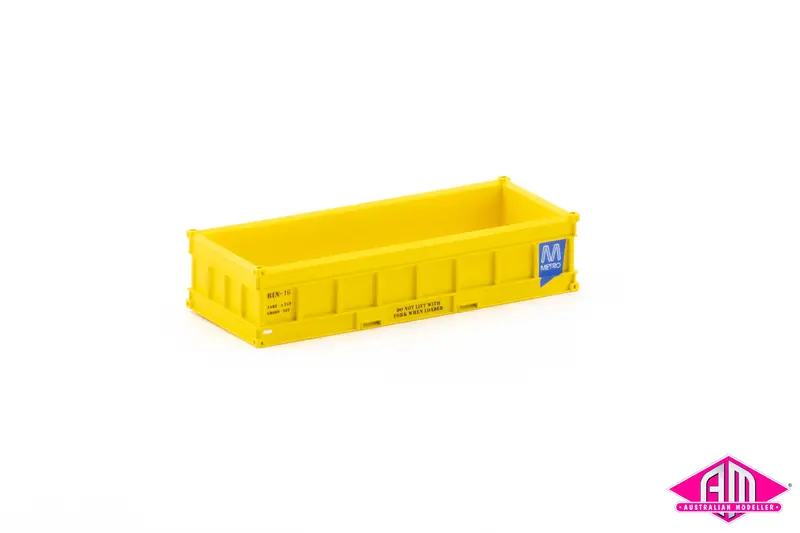 20' Spoil Bins Metro Yellow Twin Pack Con-168 1