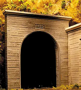 214-9720 - Single Tunnel Portal - Concrete 2Pc (N Scale) 1