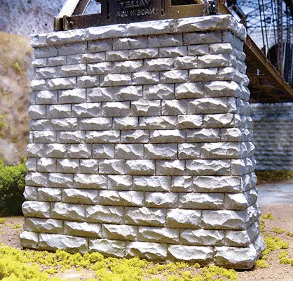214-9831 - Rectangular Bridge Piers - Stone 2Pc (N Scale) 1